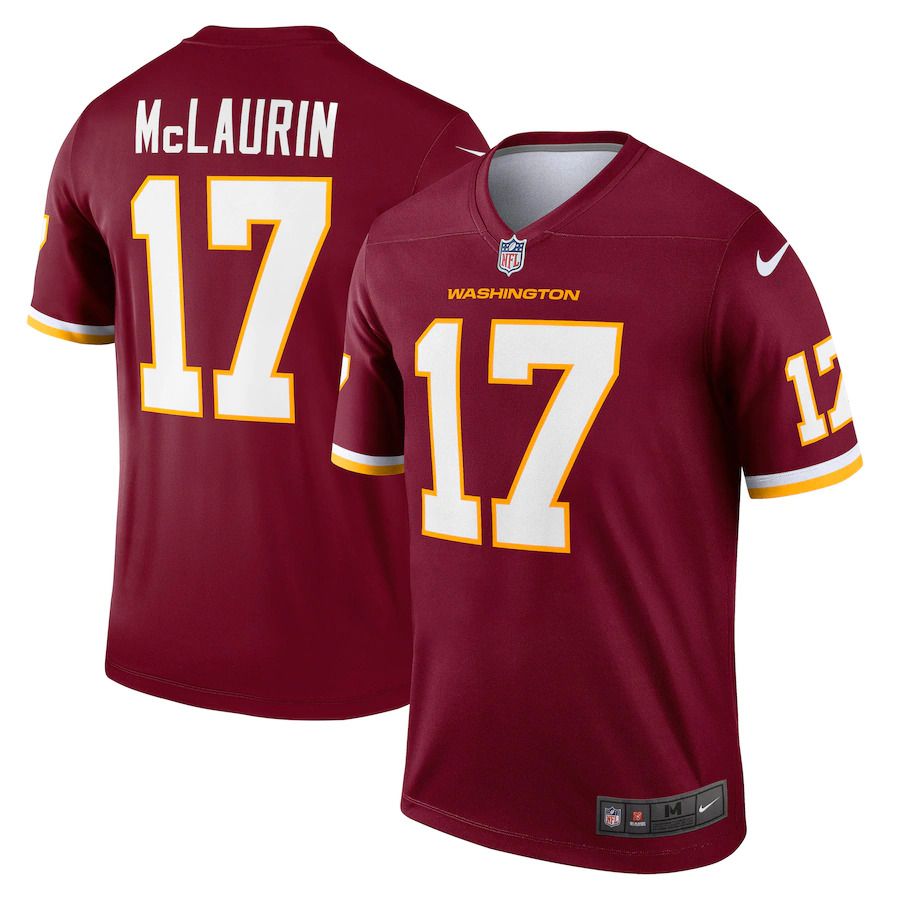Men Washington Redskins #17 Terry McLaurin Nike Burgundy Legend NFL Jersey->washington redskins->NFL Jersey